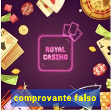 comprovante falso